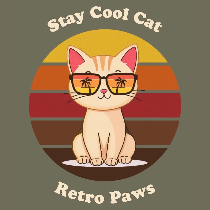 Retro Cool Cat