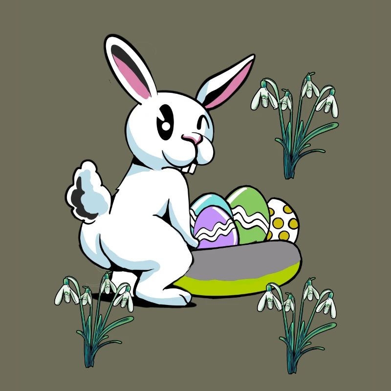 Easter Bunny Easter Nest Eggs Bunny Rabbit Child