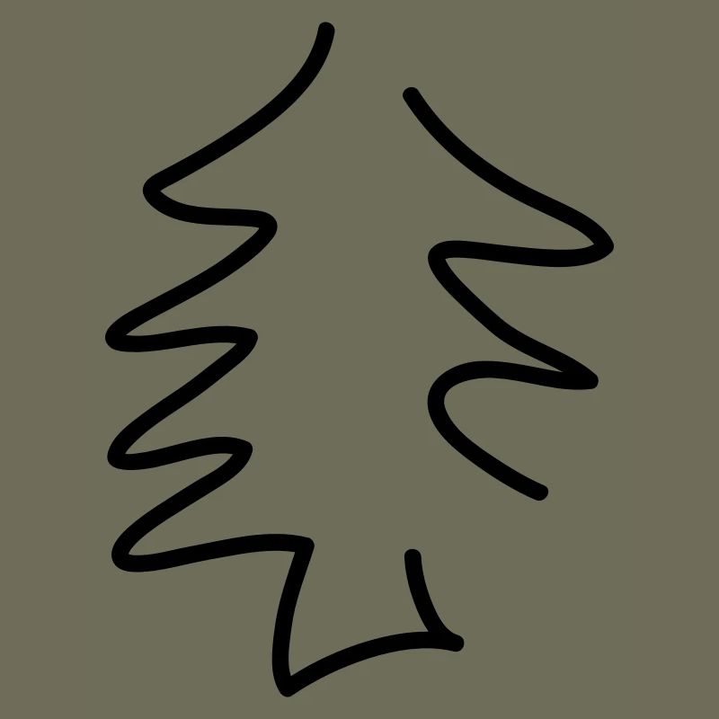 sapin simples - ligne