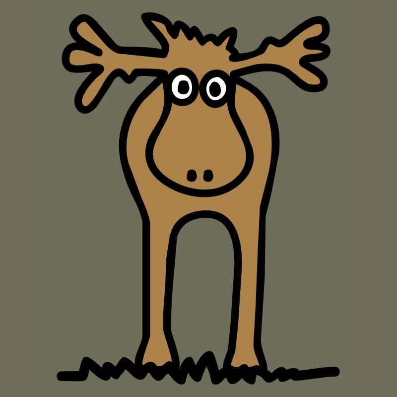 Lustiger Elch oder Rentier?