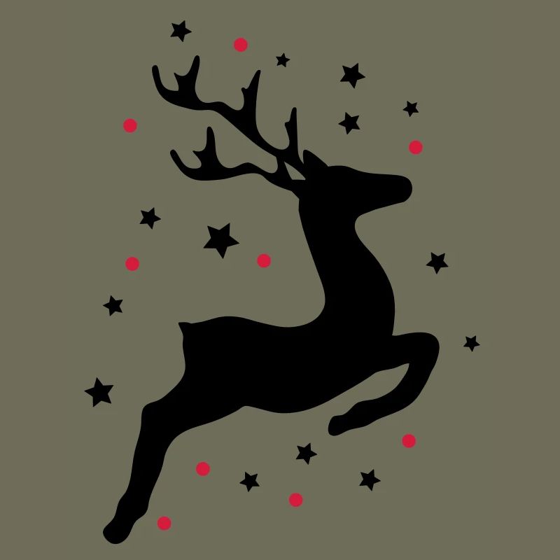 leaping reindeer