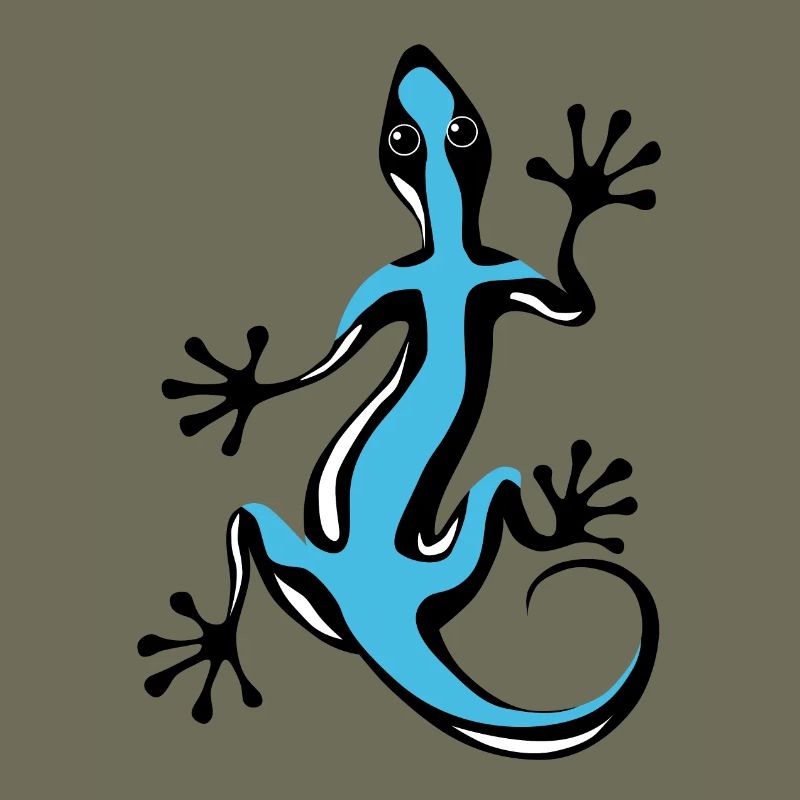 Blauer Gecko