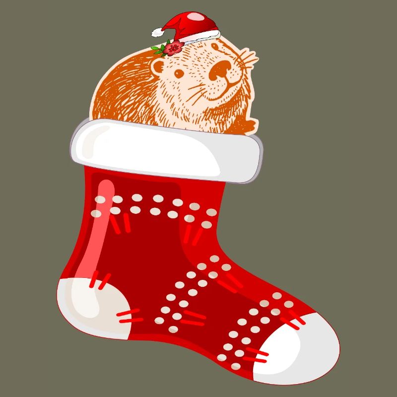 WEIHNACHTSMANN WEIHNACHTSSTRÜMPFE CAPYBARA