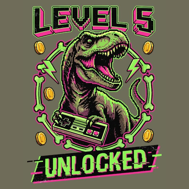 T-Rex débloqué niveau 5