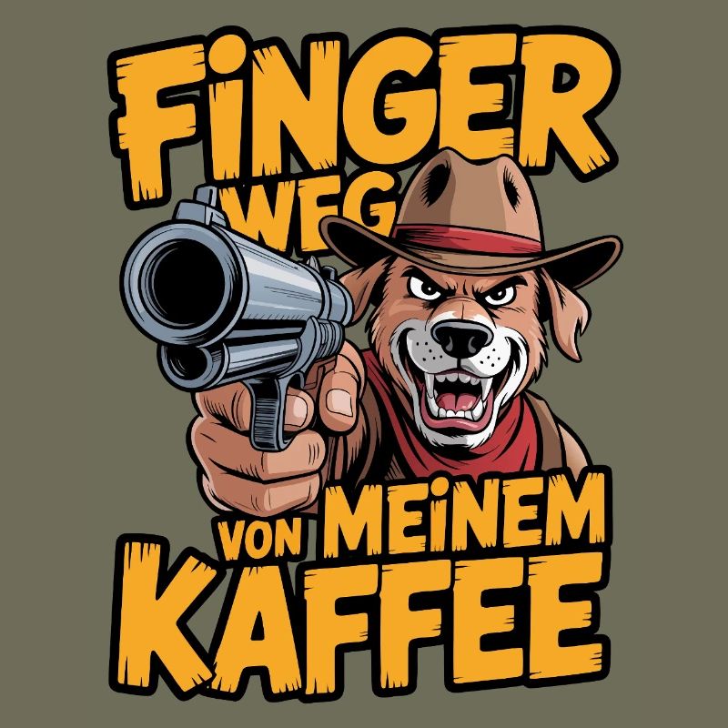 Éloignez-vous de mon café – chien de garde