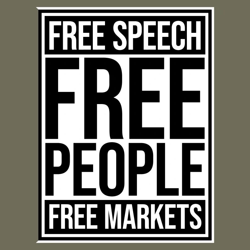 Marché de la liberté d’expression Peuple Libertarian Freedom Logo