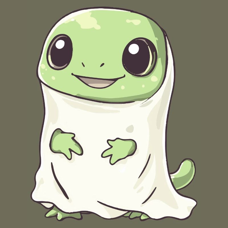Echse Halloween Comic Geist