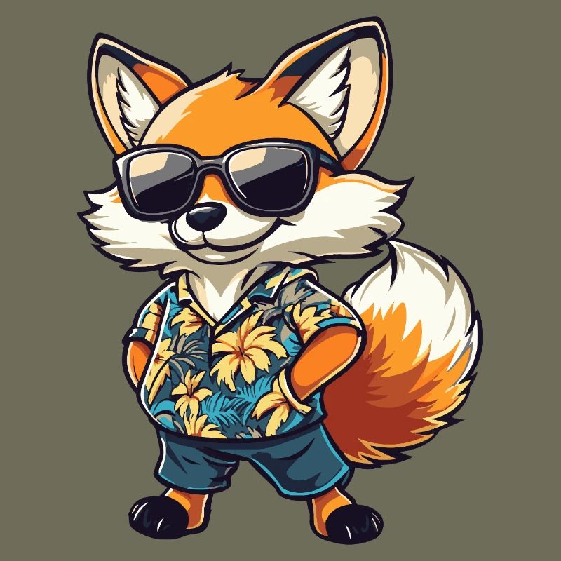 Fox Comic Funny Summer