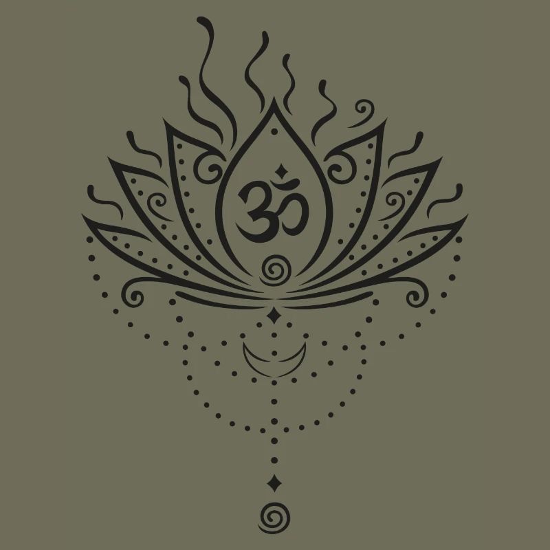 Fleur de lotus, version noire