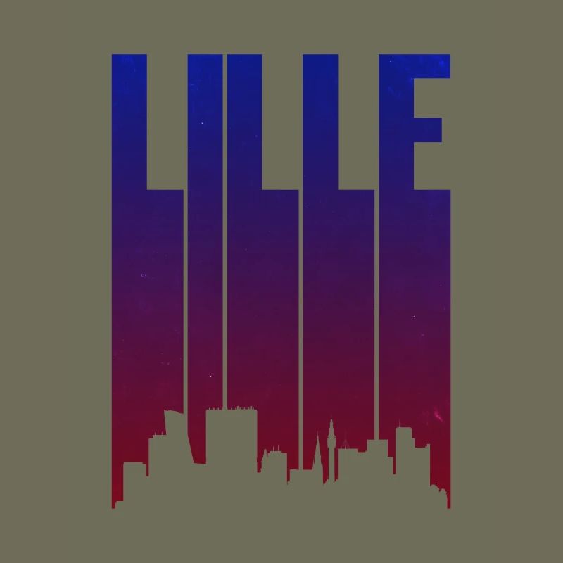 Lille Skyline Gradient
