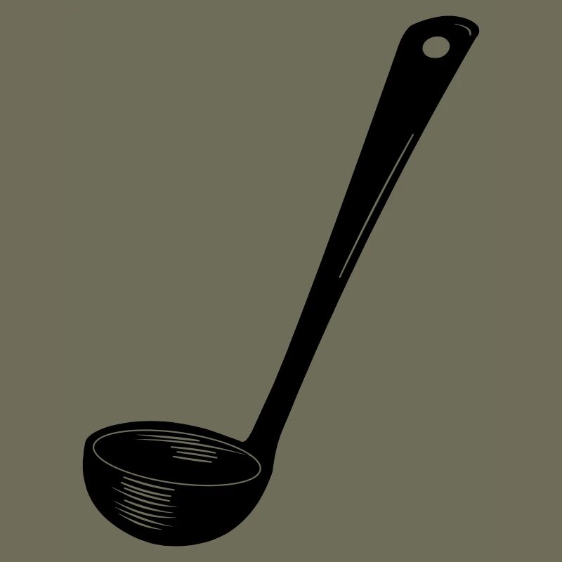Transparent soup spoon