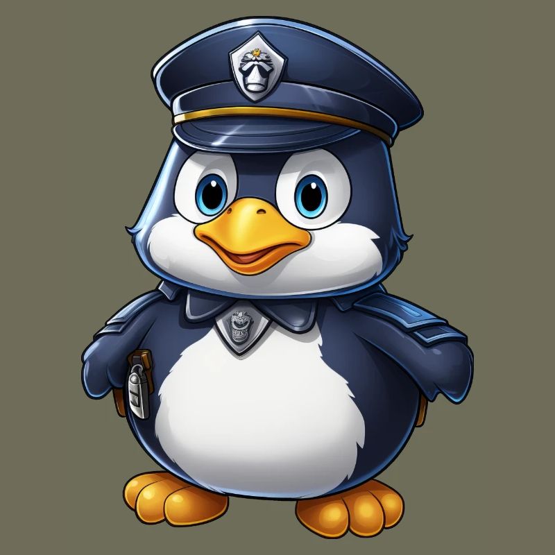 Policier pingouin