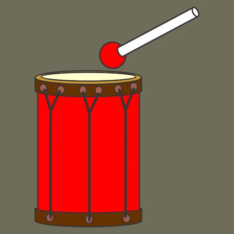 Große rote Trommeltrommel