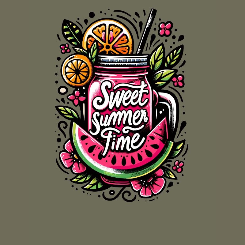 Summery fruit drinking bag