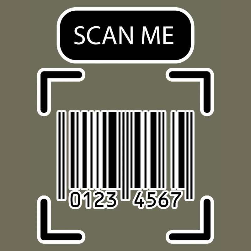 SCAN ME Barcode Funny Design