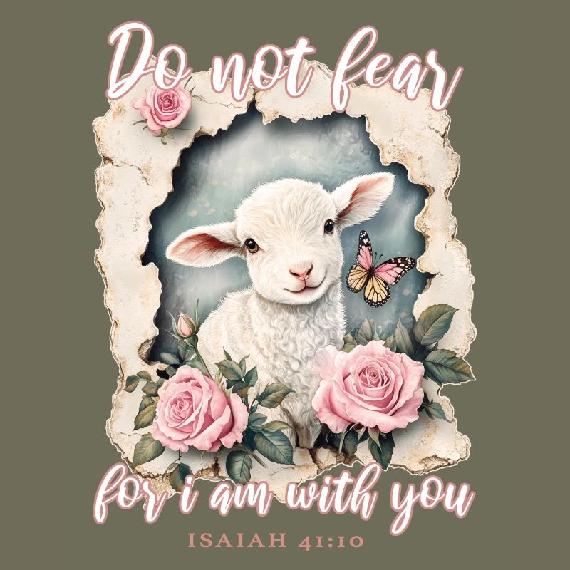 Lamb with Bible Verse