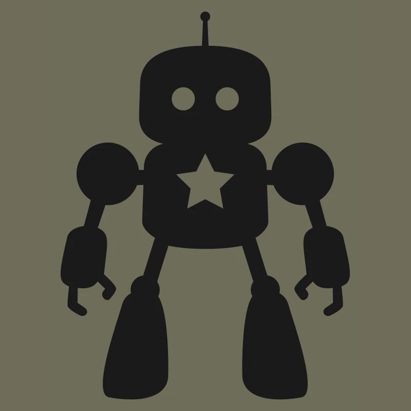 Robot with Star AI Sci-Fi Nerd