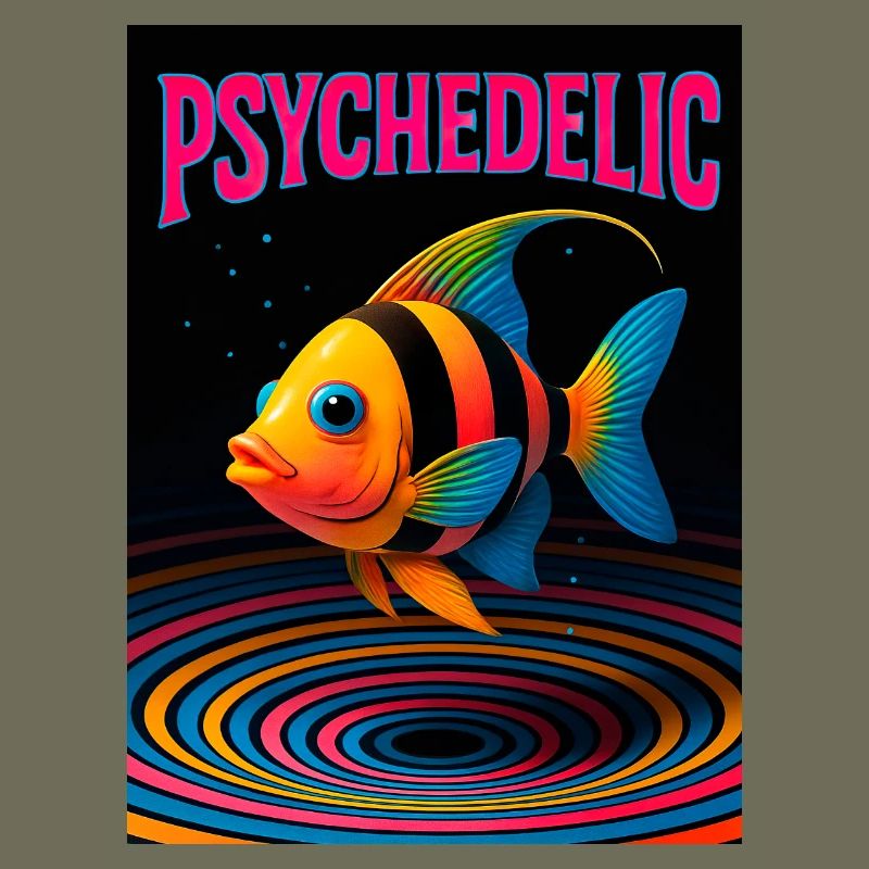 Psychedelic Fish in Spirals
