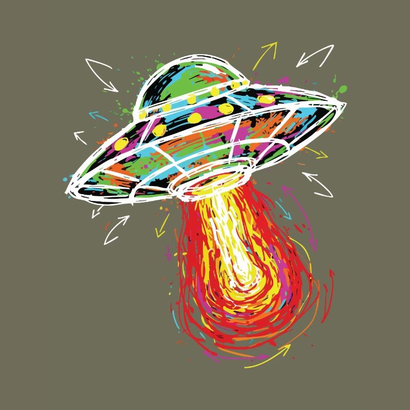 UFO Space Scribble Scribble Color