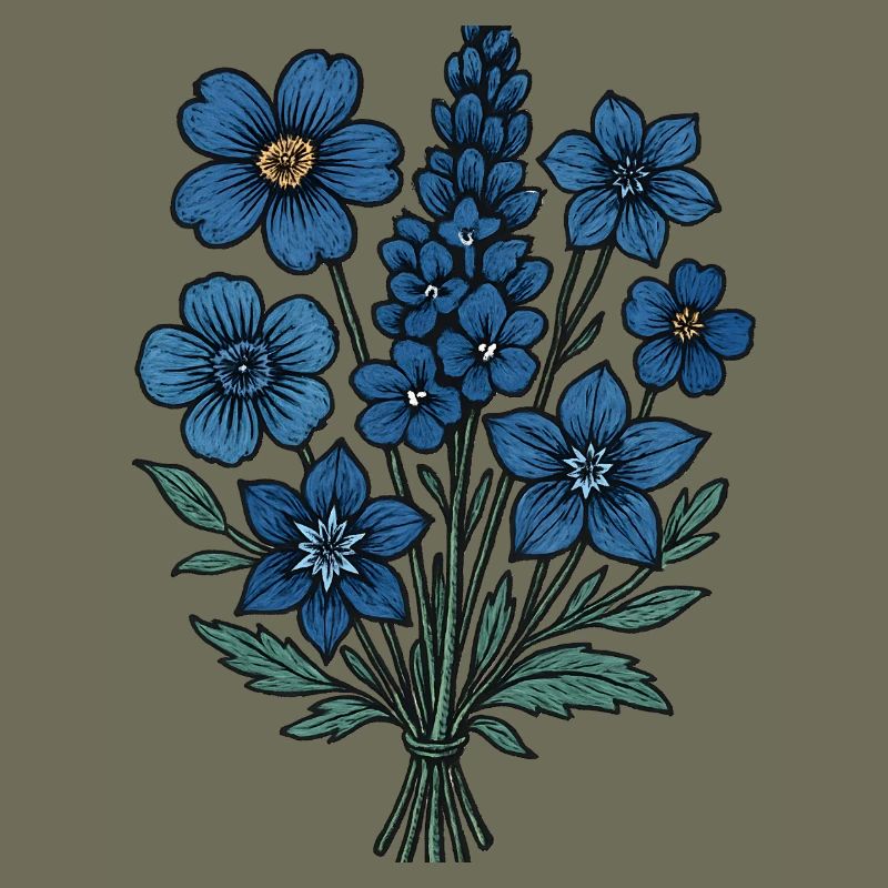 Blue Flower Bouquet
