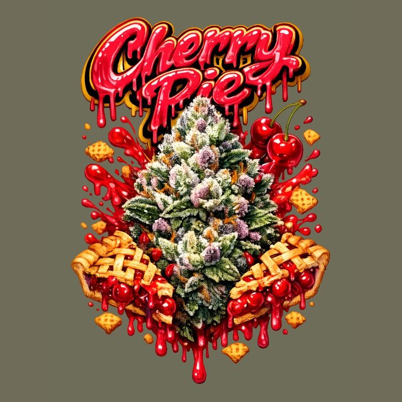 Cherry Pie Graffiti Print