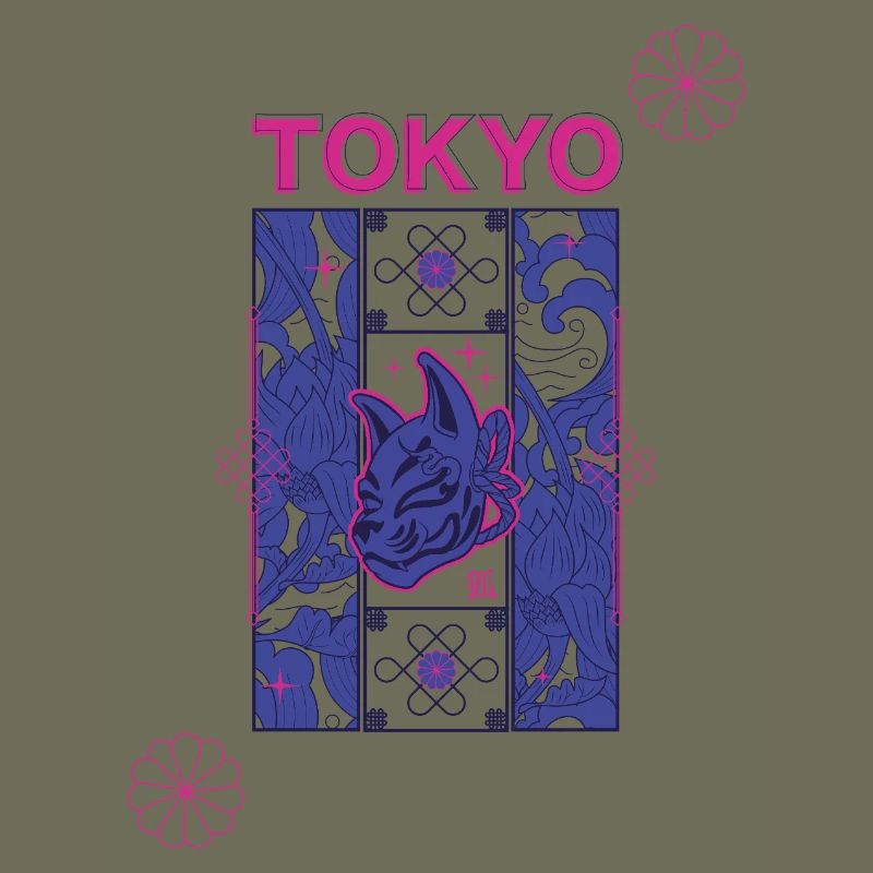 Conception du Kitsune Néon de Tokyo