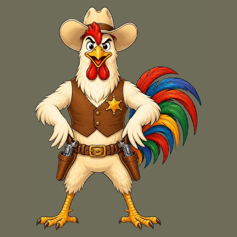 Hahn als Sheriff