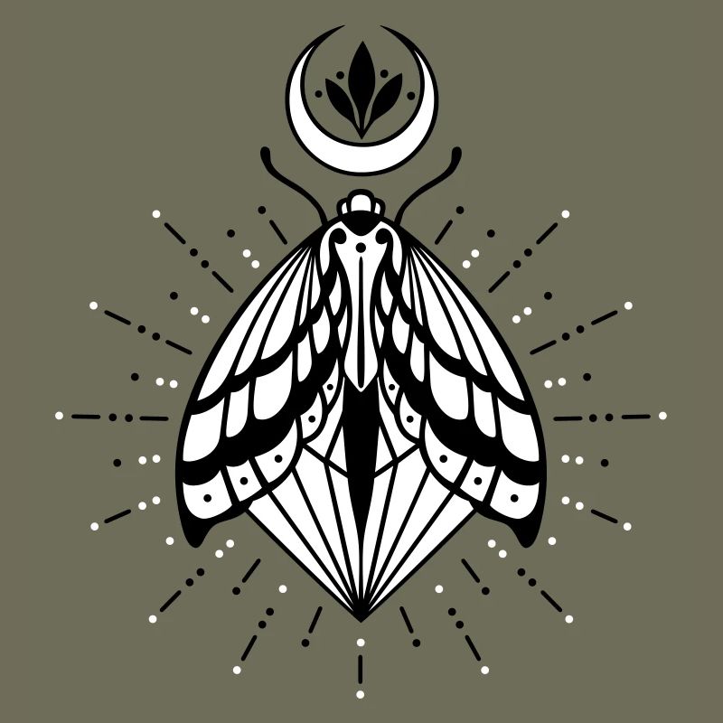 Papillon lune cristal diamant luciole