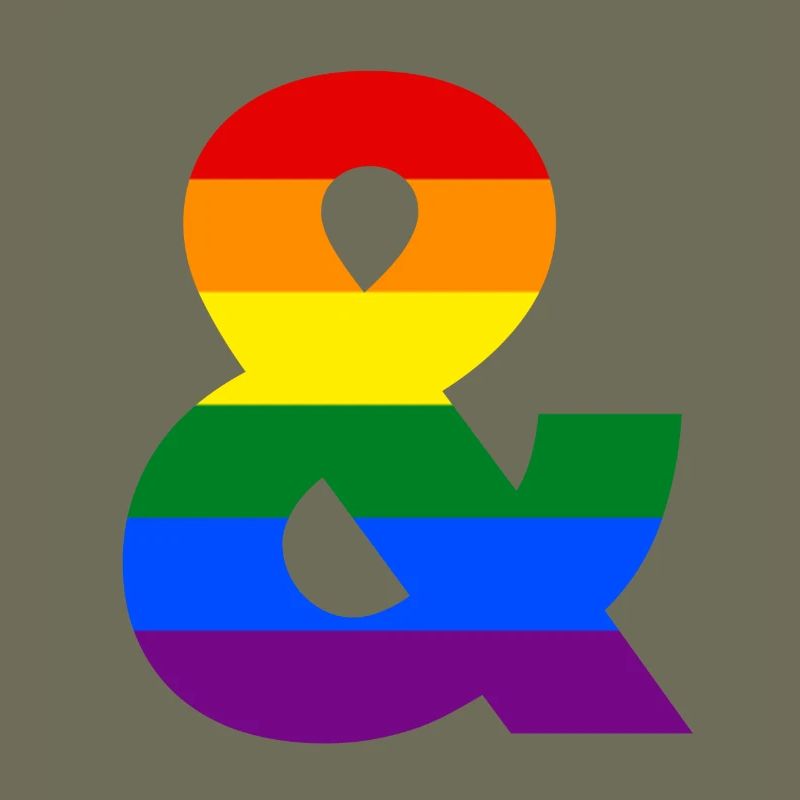Regenbogen kaufmännisches Und-Zeichen