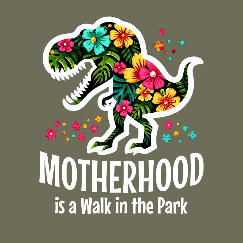 Muttersein ist ein Spaziergang im Park
