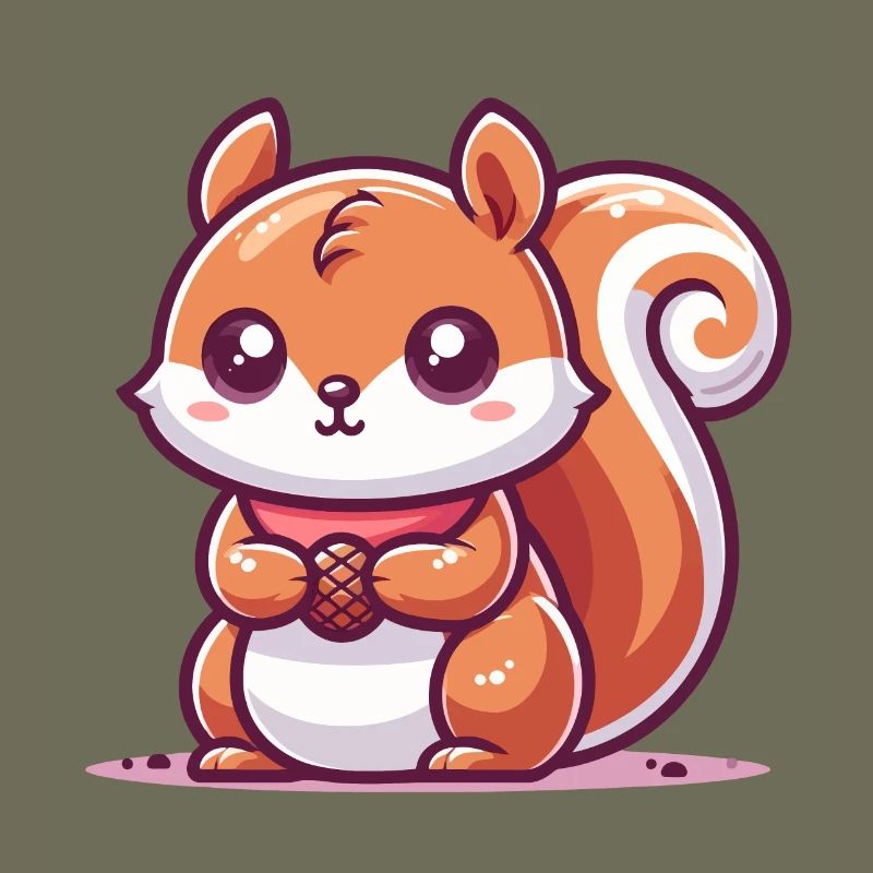 Squirrel with a seed