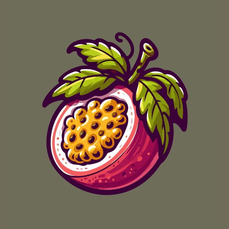 Illustration de Fruit de Passiflore Vibrante