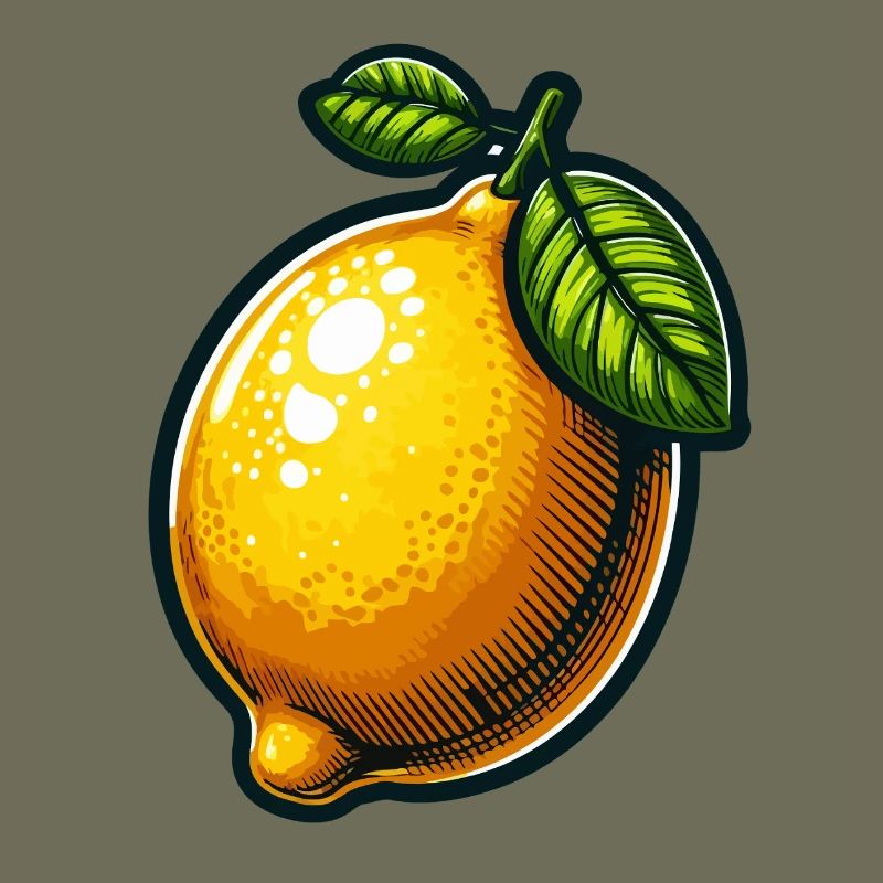Lemon Pop Cartoon Happy
