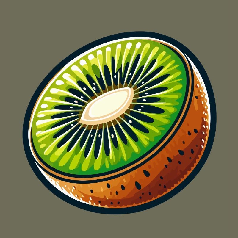 Tranche de Kiwi éclatant