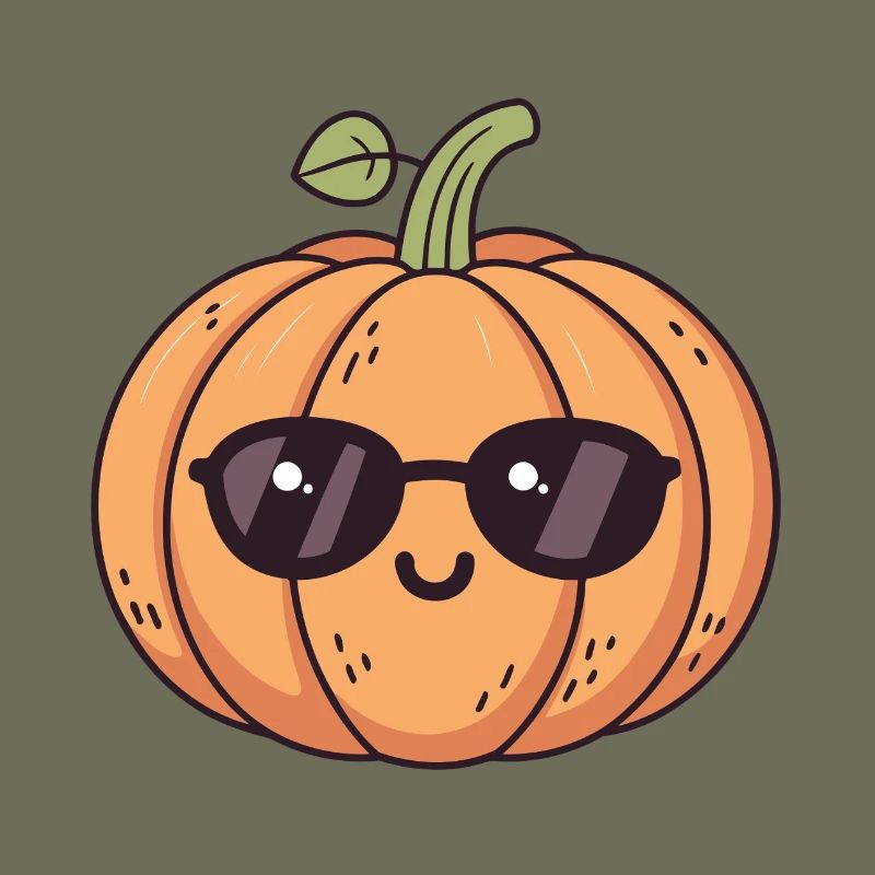 Pumpkin chic black glasses