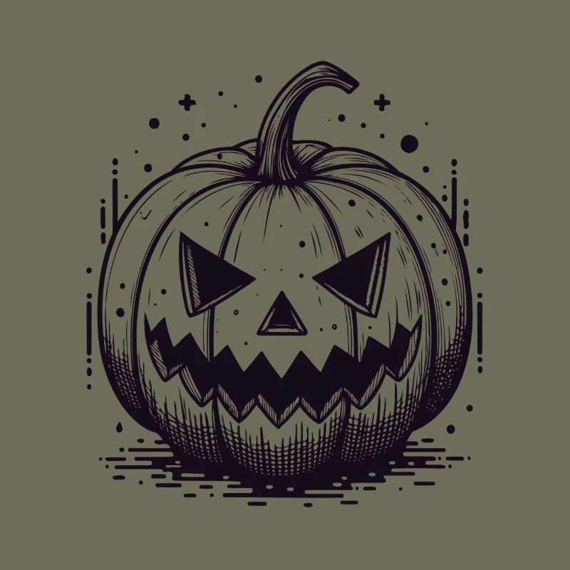 Schwarzer Jackolantern Kürbis