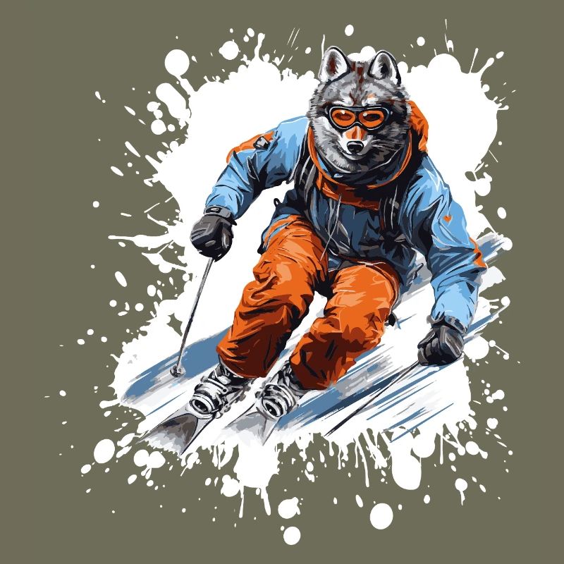 Wolf Ski Skiing