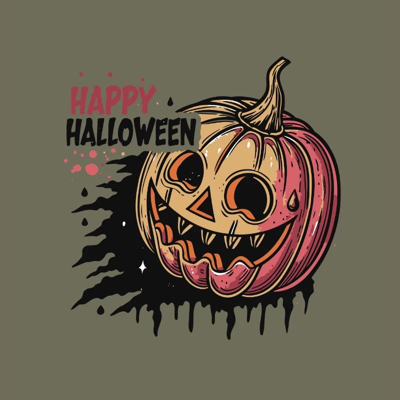 Expressive Halloween Pumpkin
