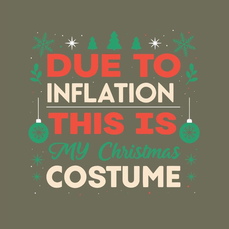 Weihnachten Inflation Kostüm