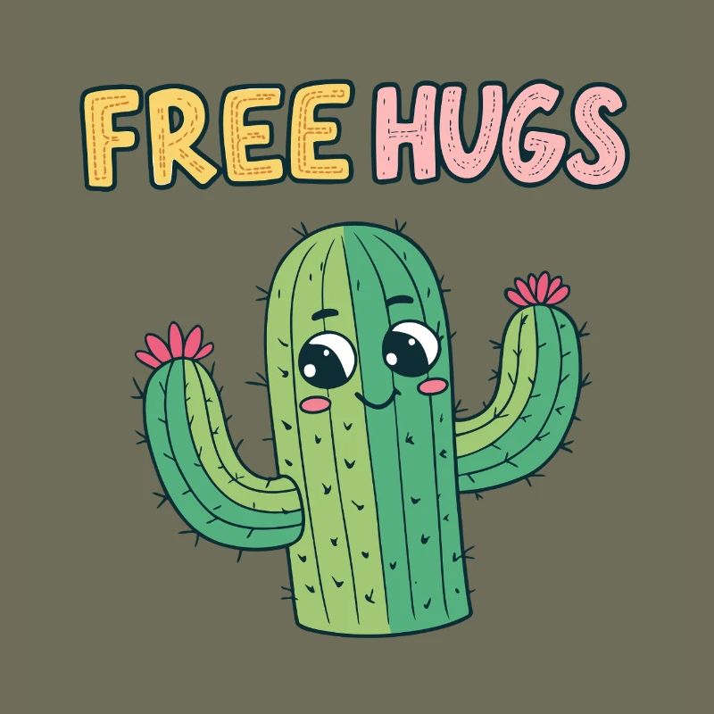 Cactus Cuddles Free Hugs