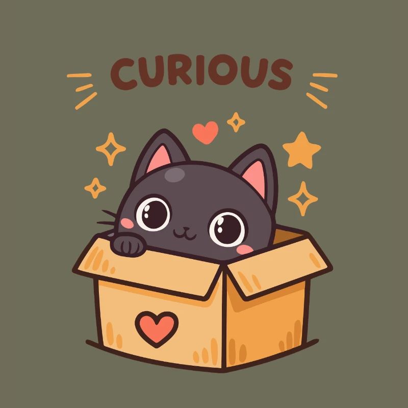 Curious Cat in a Box