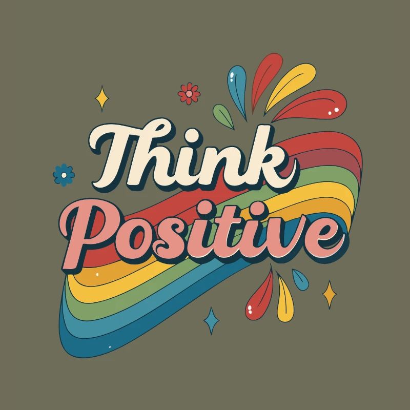 Think Positive Rainbow