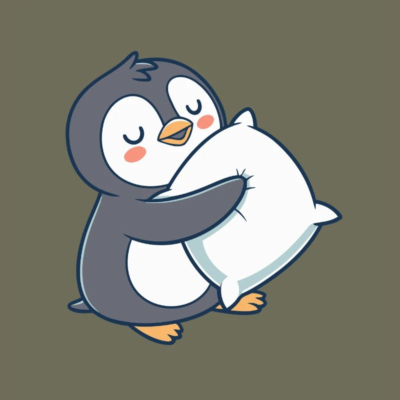 Pastel Cuddly Penguin