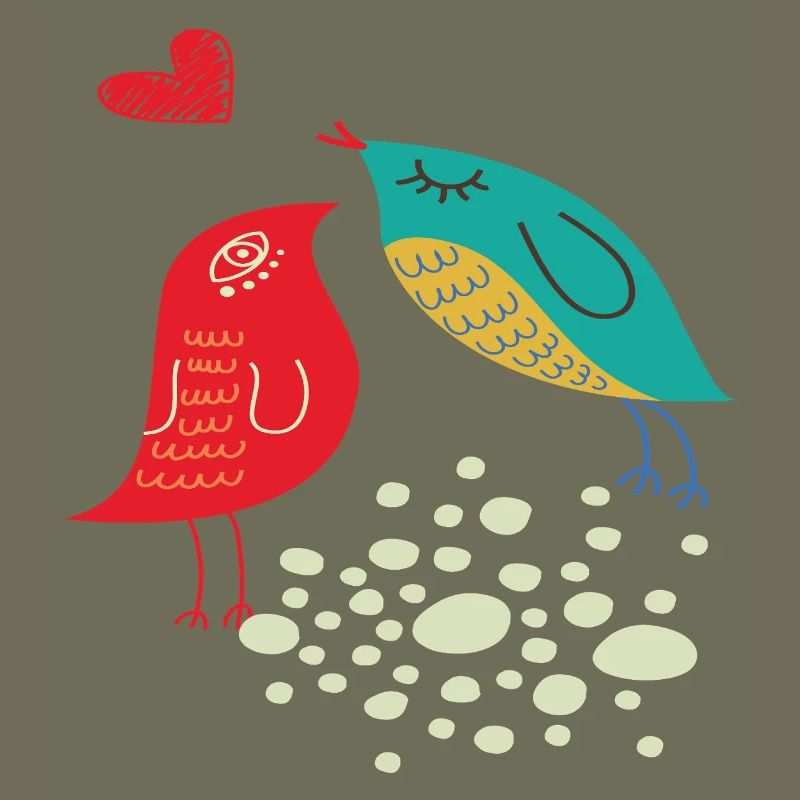 Oiseaux amoureux