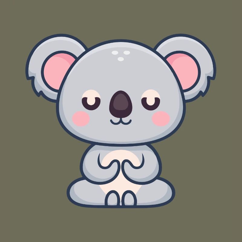 Koala Pastel Zen Blanket