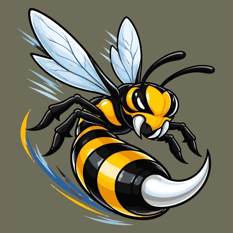 Dynamic wasp in flight