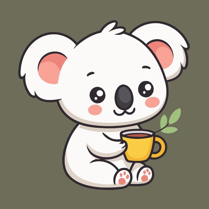 Sweet Koala with Tea