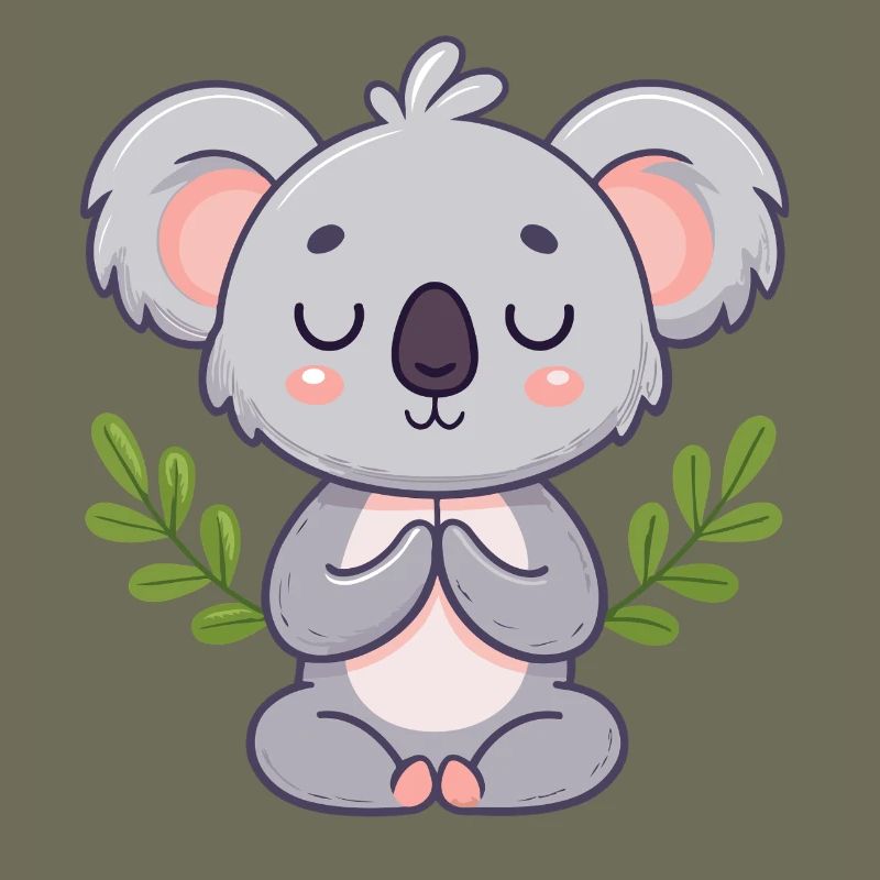 Zen Koala in meditation