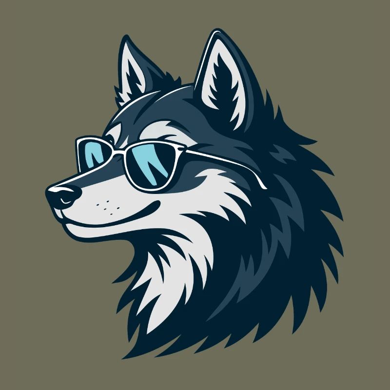 Stylish Wolf Sonnenbrille