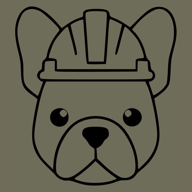 Profil du casque d’ouvrier du bâtiment Frenchie